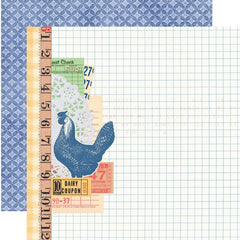 Simple Vintage Berry Fields - Simple Stories - Double-Sided Cardstock 12"X12" - Rise & Shine