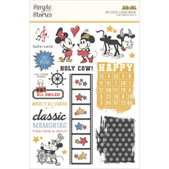 Say Cheese Classic Mouse - Simple Stories - 6"X8" Rub-Ons