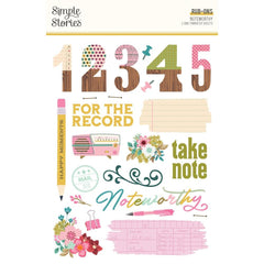 Noteworthy - Simple Stories - Rub-Ons