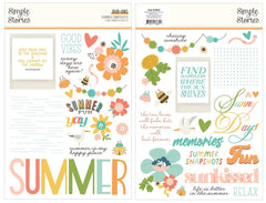 Summer Snapshots - Simple Stories - Rub-Ons 6"X8"