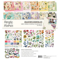 Simple Vintage Essentials Color Palette - Simple Stories - Collector's Essential Kit 12"X12" (9678)