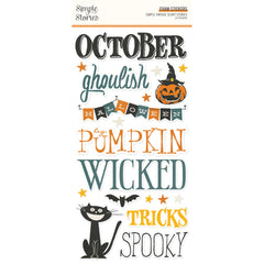 Simple Vintage Scary Stories - Simple Stories - Foam Stickers 34/Pkg (2470)