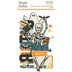 Simple Vintage Scary Stories - Simple Stories - Simple Pages Page Pieces 15/Pkg (2517)
