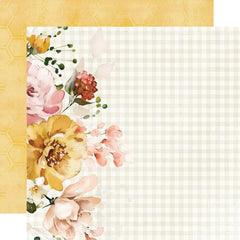 Simple Vintage Spring Garden - Simple Stories - 12"x12" Double-sided Patterned Paper - Scatter Sunshine