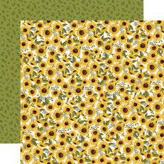 Fall Fun - Carta Bella - Double-Sided Cardstock 12"x12" -  Seasonal Sunflowers