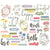 Simple Vintage Meadow Flowers - Simple Stories - Bits & Pieces 45/Pkg - Sentiment