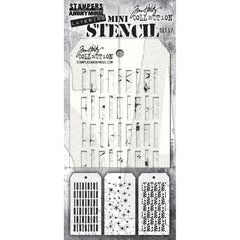 Tim Holtz - Mini Layered Stencil Set 3/Pkg - Set #57 (8603)