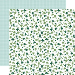 Lucky Charm - Echo Park - Double-Sided Cardstock 12"X12" - Shamrocks