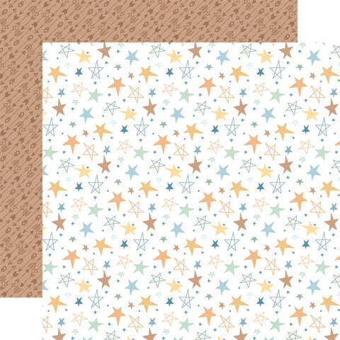 Our Baby (Boy) - Echo Park - Double-Sided Cardstock 12"X12" -  Shining Stars