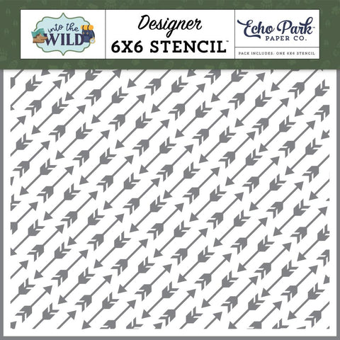Into The Wild - Echo Park - Stencil 6"X6" - Shoot The Arrow