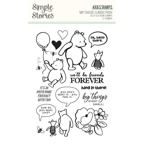 Say Cheese Classic Pooh - Simple Stories - Clear Stamp - Silly Old Bear
