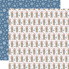 Wintertime - Carta Bella - 12"x12" Double-sided Patterned Paper - Sledding Fun