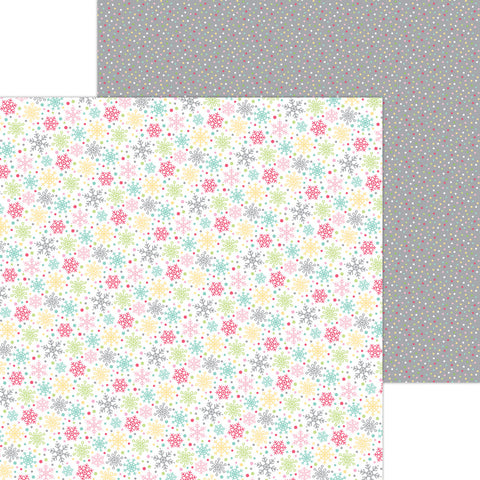 Tinsel Time - Doodlebug - Double-Sided Cardstock 12"X12" - Snow Bright