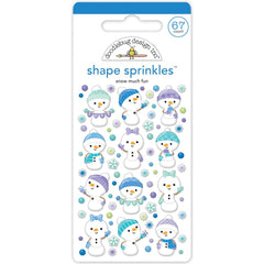 Snow Much Fun - Doodlebug - Sprinkles Adhesive Enamel Shapes - Snow Much Fun (3486)