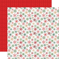 Have A Holly Jolly Christmas - Echo Park - Double-Sided Cardstock 12"X12" - Snowflake Sweets