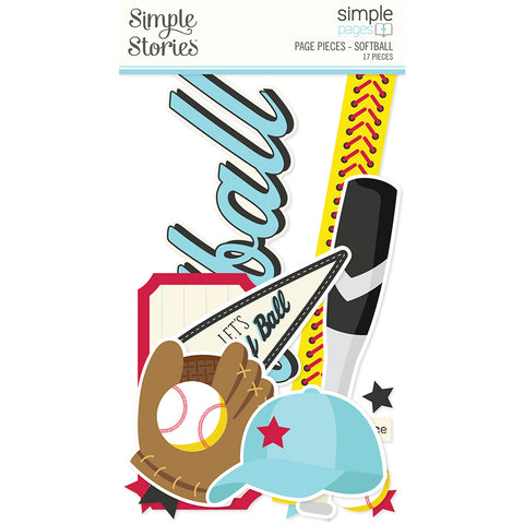 Softball - Simple Stories - Simple Pages Page Pieces
