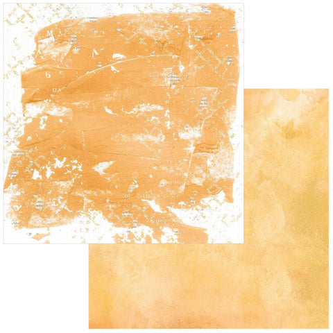 Spectrum Gardenia - 49 & Market - Double-Sided Cardstock 12"X12" - Solid- Orange