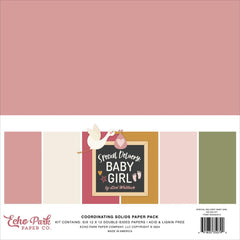 Special Delivery BABY GIRL - Echo Park - Collection Kit 12"X12" - Solids
