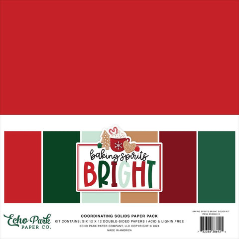 Baking Spirits Bright - ECHO PARK - Collection Kit 12"X12" - Solids