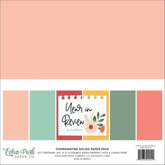 Year In Review - Echo Park - Collection Kit 12"X12" - Solids