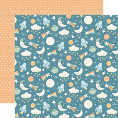 Our Baby (Boy) - Echo Park - Double-Sided Cardstock 12"X12" -  Space Dreams