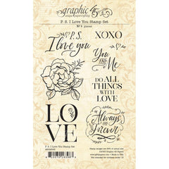 P.S. I Love You - Graphic 45 - Stamp Set