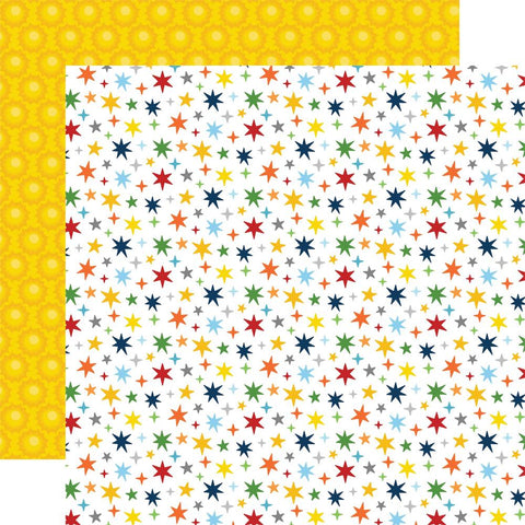 Blasts Off - Echo Park - Double-Sided Cardstock 12"X12" - Star Gazer