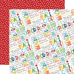 Blasts Off - Echo Park - Double-Sided Cardstock 12"X12" - Stellar Phrases