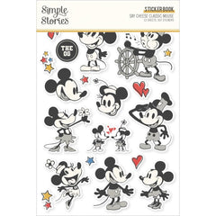 Say Cheese Classic Mouse - Simple Stories - Sticker Book 12/Sheets