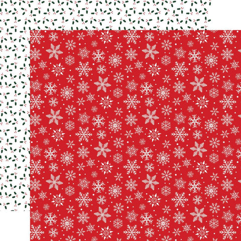 Nutcracker Christmas - Echo Park - Double-Sided Cardstock 12"X12" - Sugar Plum Snowflakes
