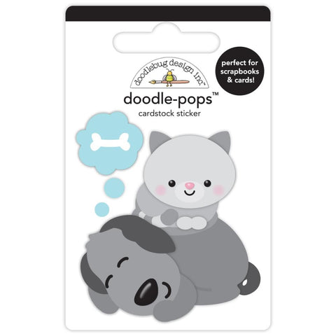 Doggone Cute - Doodlebug - Doodle-Pops 3D Stickers -  Sweet Dreams
