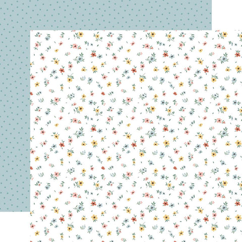 Our Happy Place - Echo Park - Double-Sided Cardstock 12"X12" - Sweet Flowers