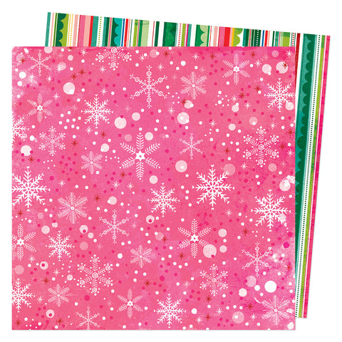 Peppermint Kisses - Vicki Boutin - 12"x12" Double-sided Patterned Paper - Sweet Holiday Wishes