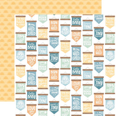 Our Baby (Boy) - Echo Park - Double-Sided Cardstock 12"X12" -  Sweet Signs