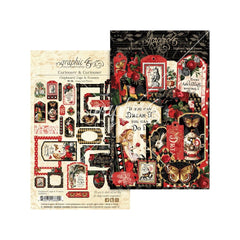 Curiouser & Curiouser - Graphic 45 - Die-Cut Assortment - Tags & Frames (6694)