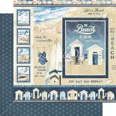 The Beach Is Calling  - Graphic 45 - Double-Sided Cardstock 12"X12" -  The Beach Is Calling