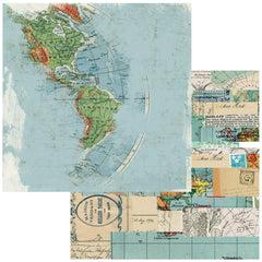 Wherever - 49 & Market - Double-Sided Cardstock 12"X12" - The World Awaits