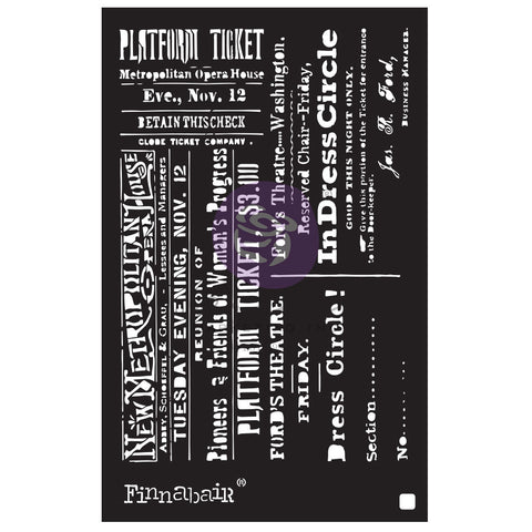 Prima Marketing/Finnabair - Stencil 6"x9" - Theater Night