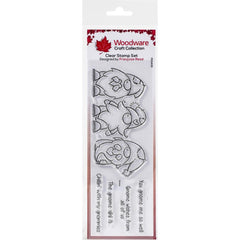 Woodware - Creative Expressions - Clear Stamps 8"X2.6" -  Three Gnomes (2589)