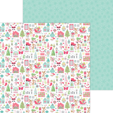 Tinsel Time - Doodlebug - Double-Sided Cardstock 12"X12" - Tinsel Time