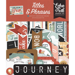 Let's Take The Trip  - Echo Park - Cardstock Ephemera 33/Pkg - Titles & Phrases