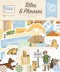 Winnie the Pooh Baby - Echo Park - Washi Tape - Ephemera - Titles & Phrases