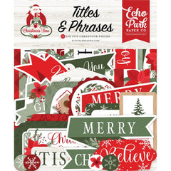 Christmas Time - Echo Park - Cardstock Ephemera - Titles & Phrases