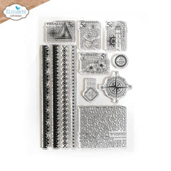Elizabeth Craft Designs - Clear Stamps - Travel & Postage (9182)