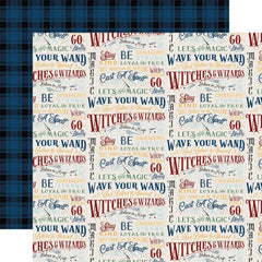 Wizards & Company - Echo Park - Double-Sided Cardstock 12"X12" - Wave Your Wand