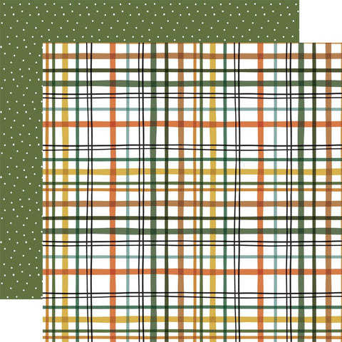 Little Explorer - Echo Park - Double-Sided Cardstock 12"X12" - Wild About You Plaid