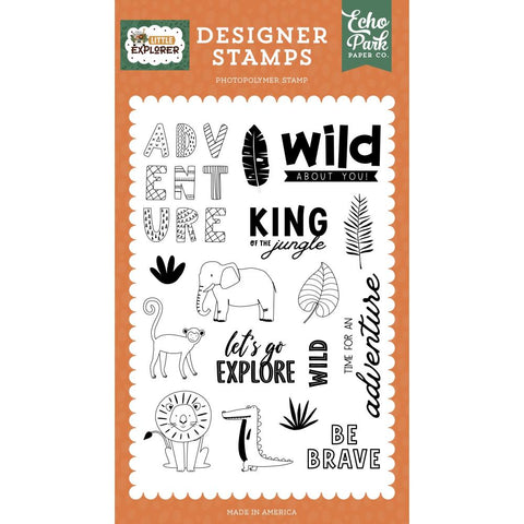 Little Explorer - Echo Park - Stamp Set - Wild About You