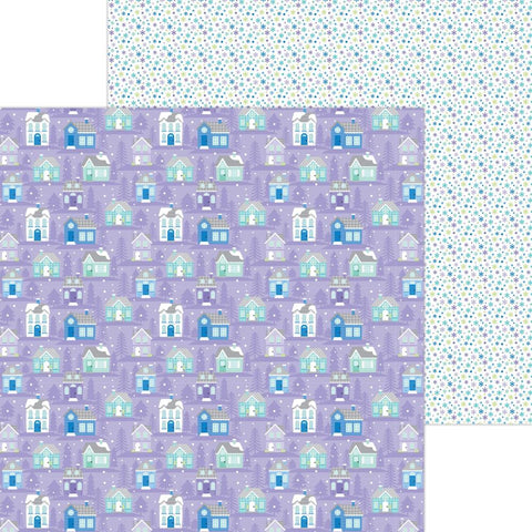 Snow Much Fun - Doodlebug - Double-Sided Cardstock 12"X12" - Winter Wonderland
