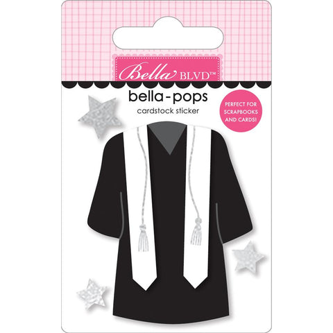 Cap & Gown - Bella Blvd - Bella-Pops 3D Stickers - With Honors