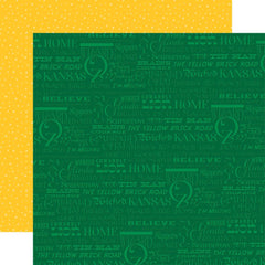 Wizard Of Oz - Carta Bella - Double-Sided Cardstock 12"X12" - Wizard Words